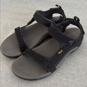 Teva Meachem Black Adjustable Sandals